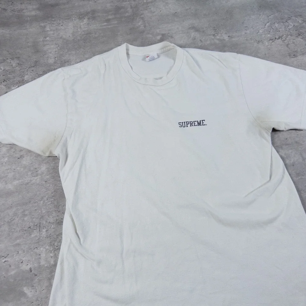 modern supreme lamborghini tee white mens large